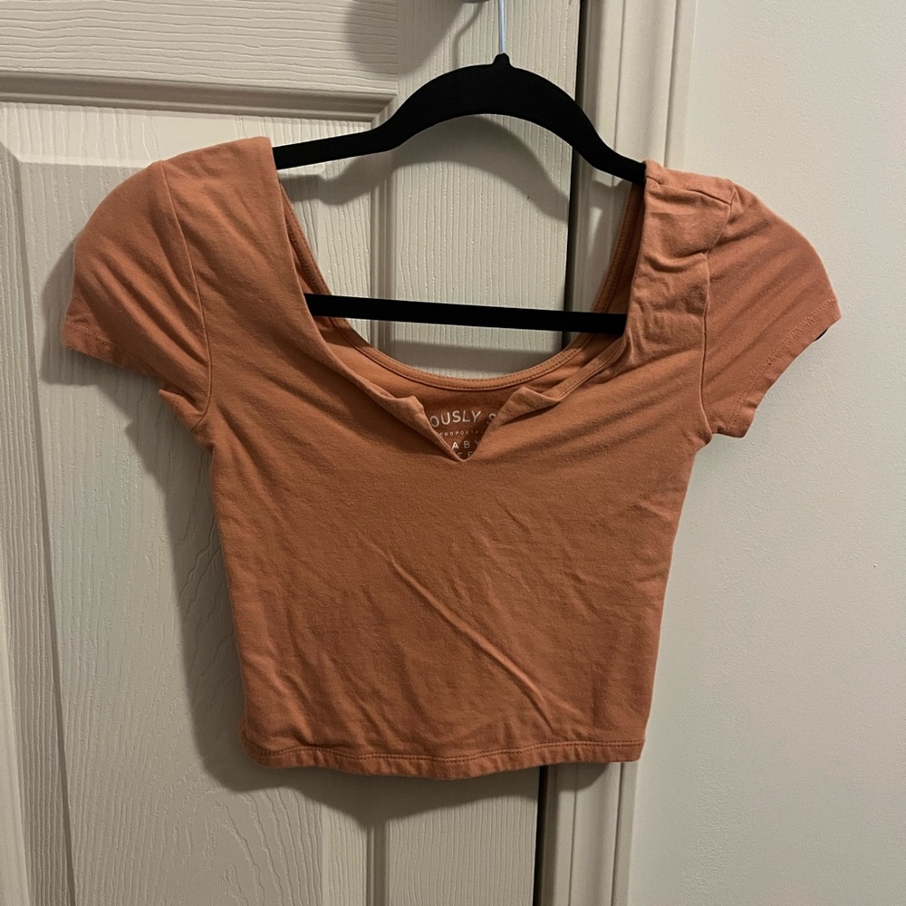 Aeropostale orange baby tee